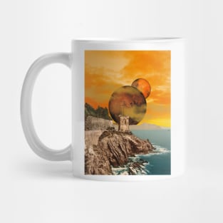 Just Beyond The Coast - Surreal/Collage Art Mug